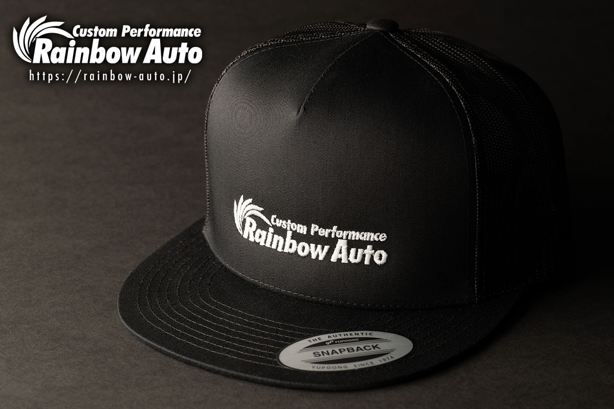 Rainbow Auto（レインボーオート）オリジナル フラットバイザーキャップ