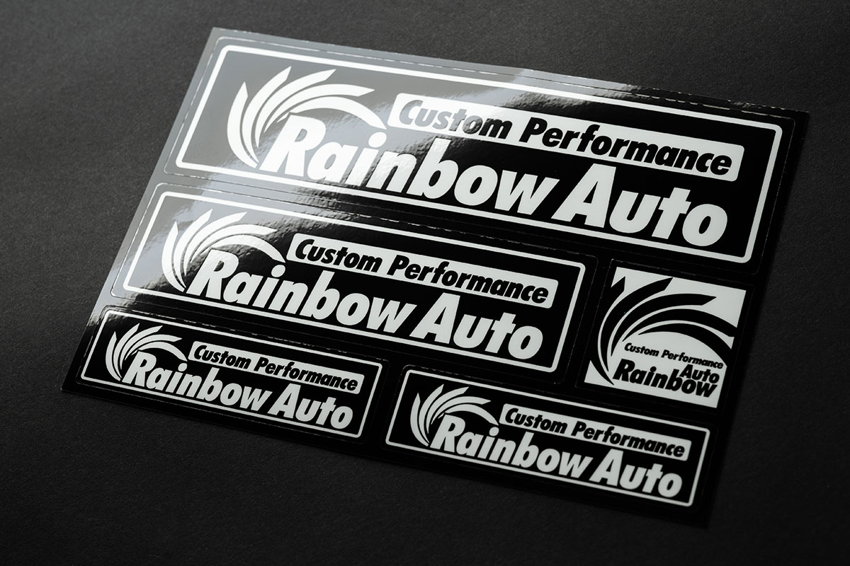 Rainbow Auto（レインボーオート）オリジナルステッカー NEWサイズ